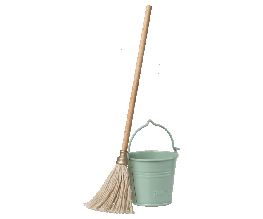 Cubo y fregona en minuatura MAILEG