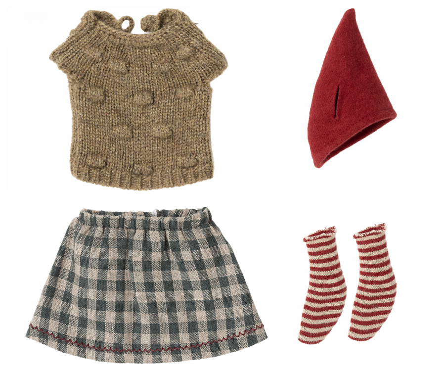 Navidad.Ropa de navidad, Ratón mediano MAILEG