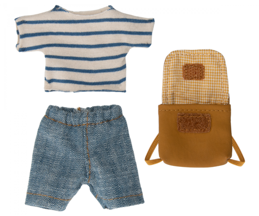 Ropa y bolso, ratón hermano mayor MAILEG