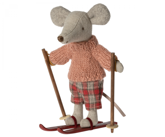 Ratón de invierno con juego de esquí, Hermana mayor MAILEG