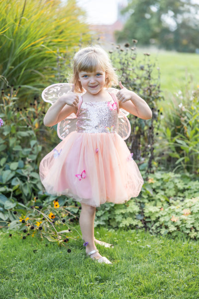 GREAT PRETENDERS Disfraz Mariposa Butterfly Bliss Dress, Peach 5-6 años