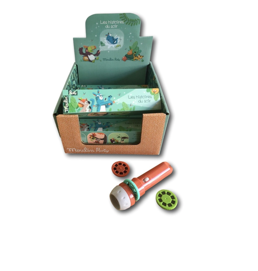 MOULIN ROTY Linterna proyector de historias Jungla