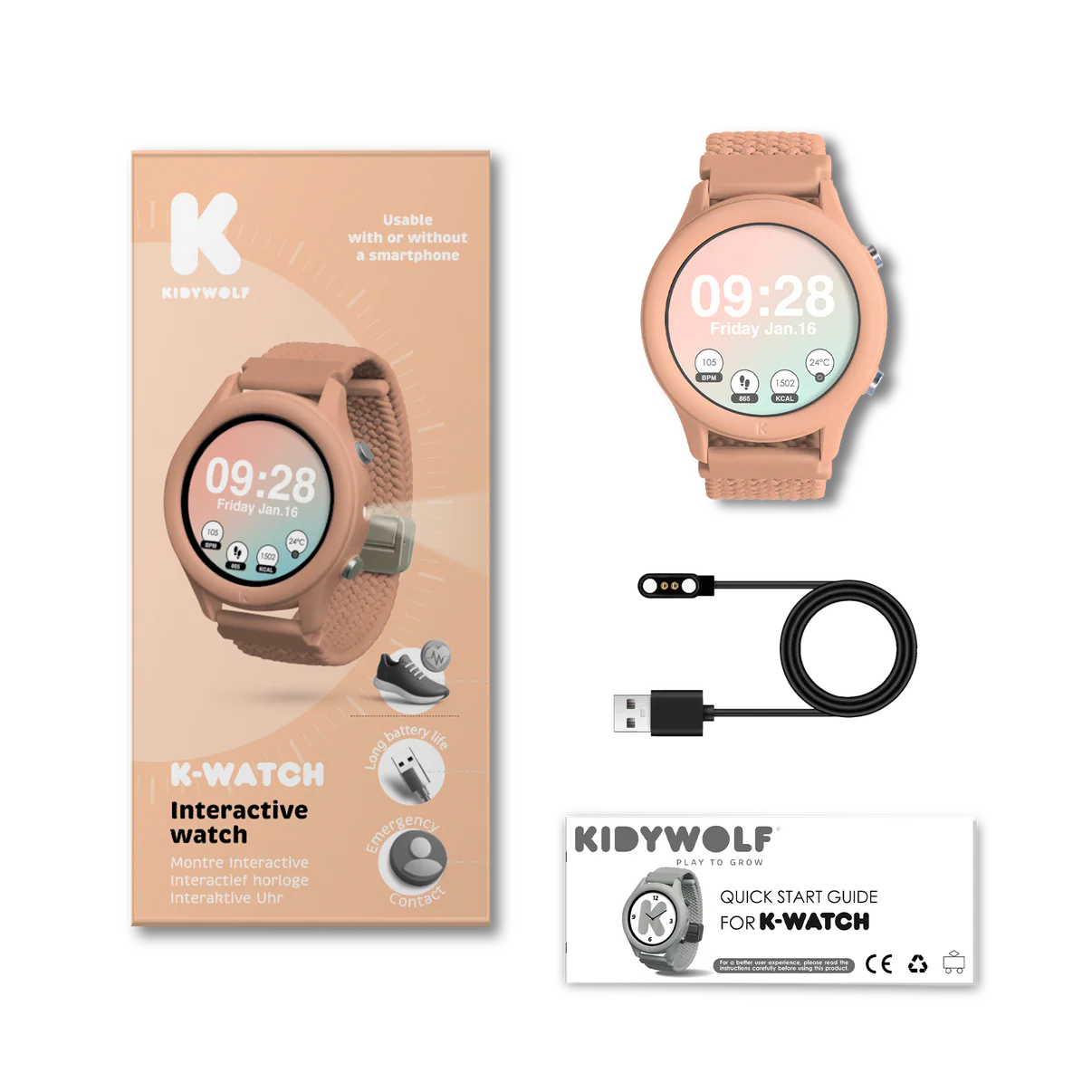 KIDYWATCH k-reloj rosa