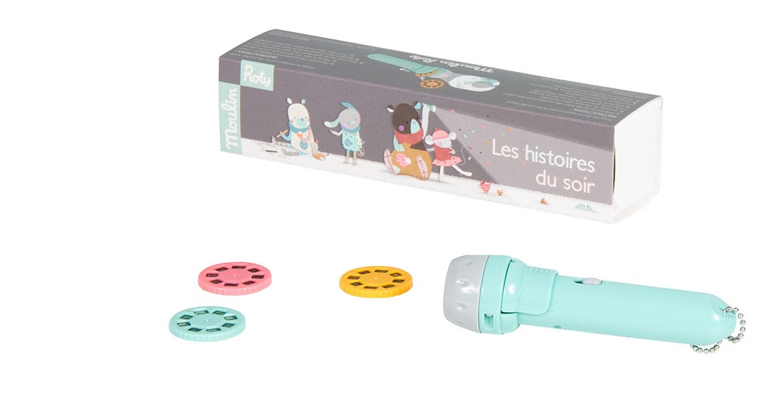 MOULIN ROTY Linterna proyector de historias Érase