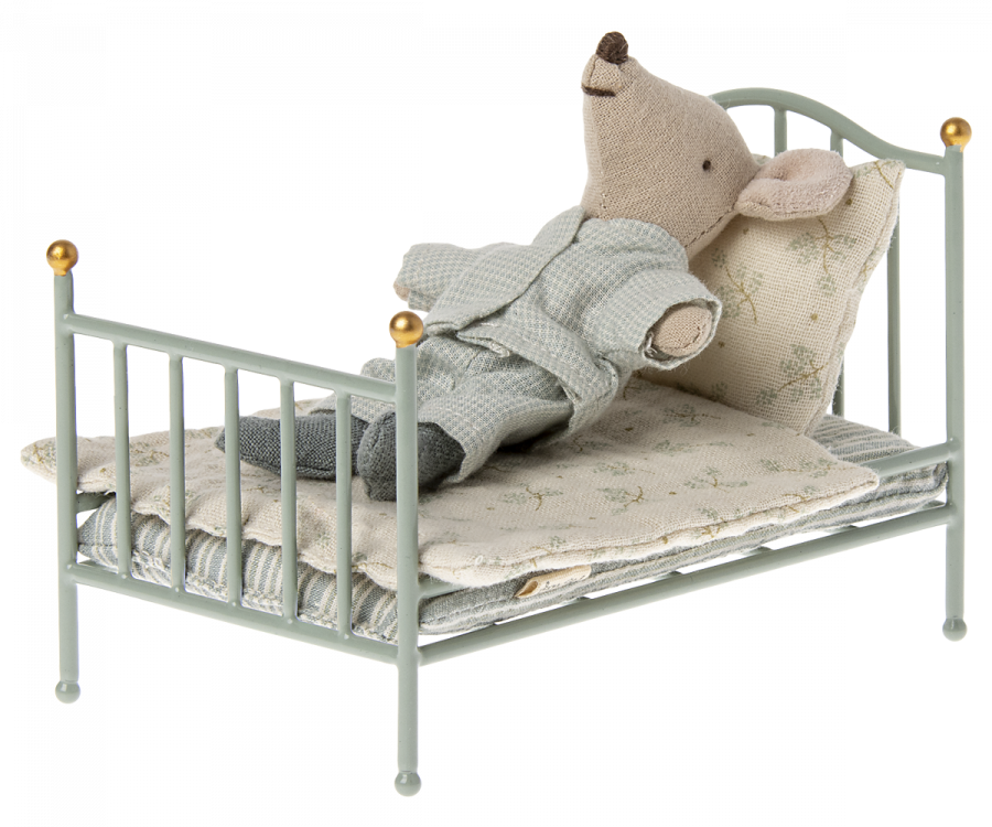 Cama vintage, Ratón - Menta MAILEG