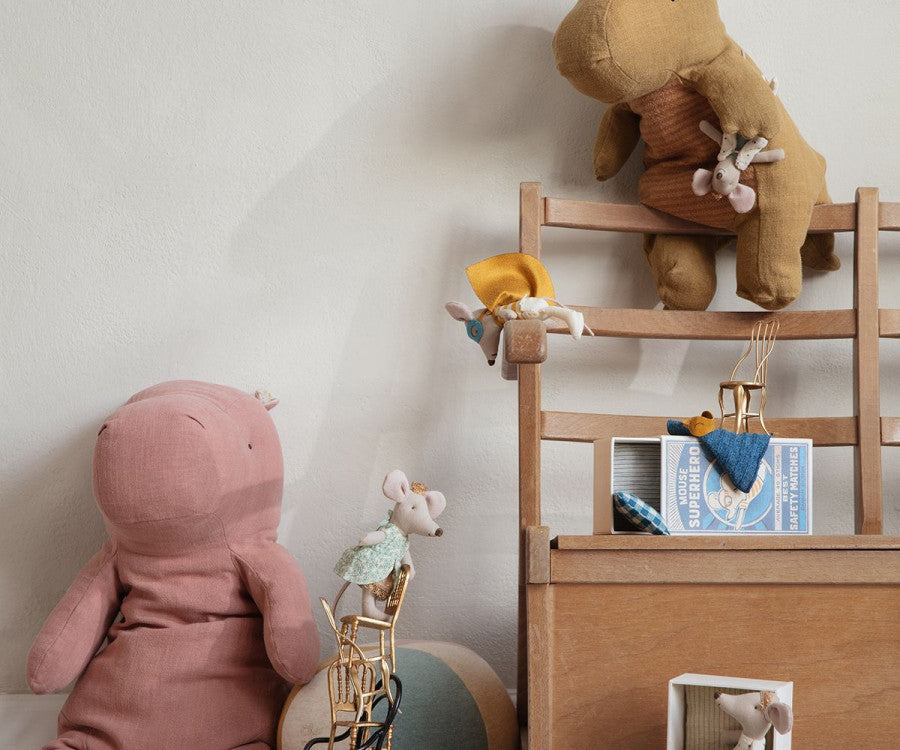 Ratón superhéroe, hermanito en caja de cerillas MAILEG