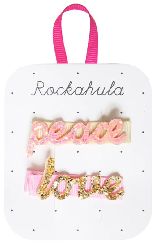 Horquillas love & peace Rockahula