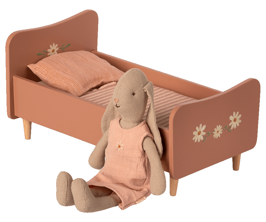 Cama de madera, Mini - Rosa MAILEG