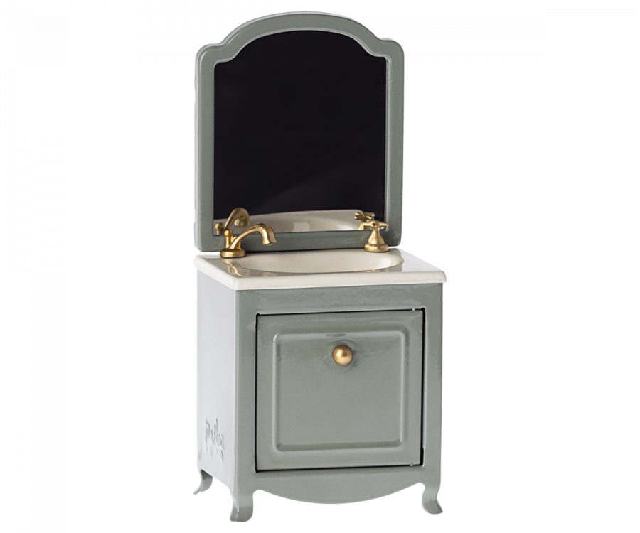 Lavabo aparador con espejo, Ratón - Gris oscuro MAILEG
