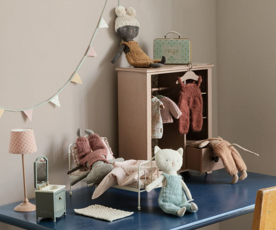 Lavabo aparador con espejo, Ratón - Gris oscuro MAILEG