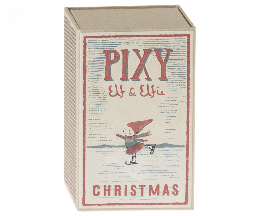 Navidad.Duende Elfie en caja de cerillas MAILEG