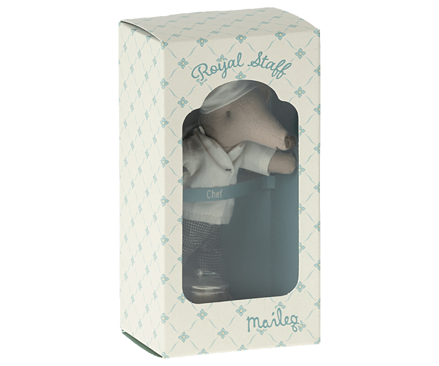 Ratón cocinero con olla y cuchara MAILEG