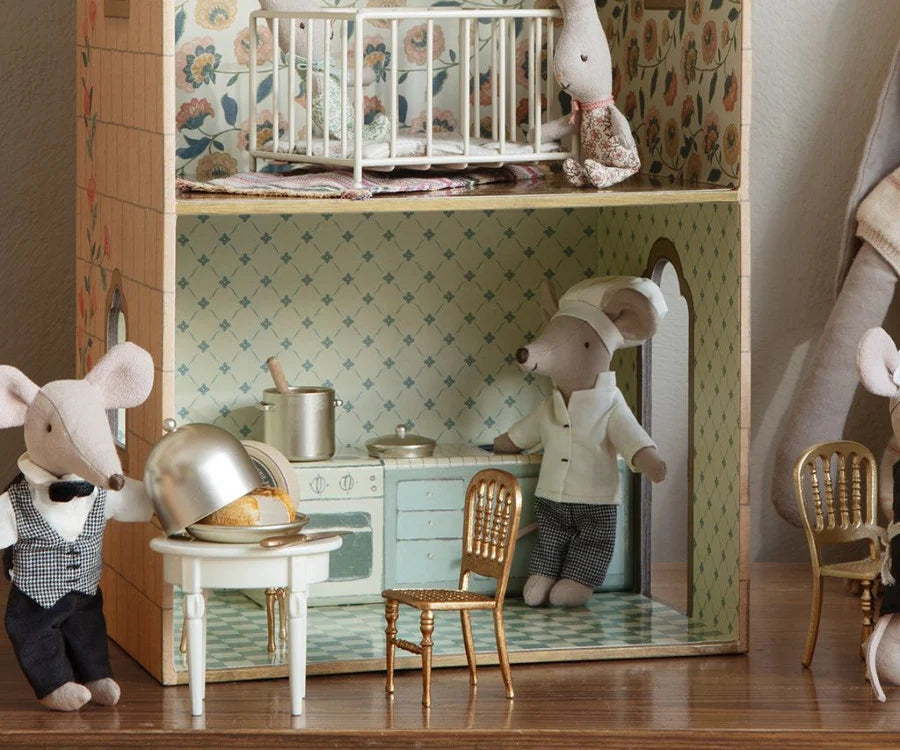 Ratón cocinero con olla y cuchara MAILEG