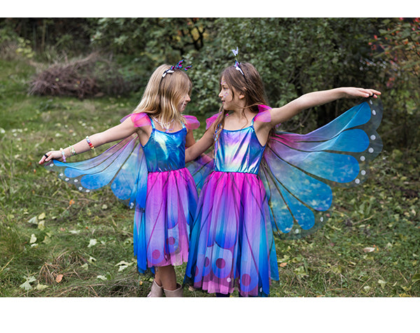 GREAT PRETENDERS Disfraz Mariposa Butterfly Twirl Dress & Wings Blue-Purple 3-4