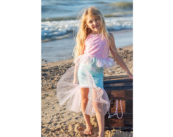 GREAT PRETENDERS sirenita Misty Mermaid Dress Pink, 3-4