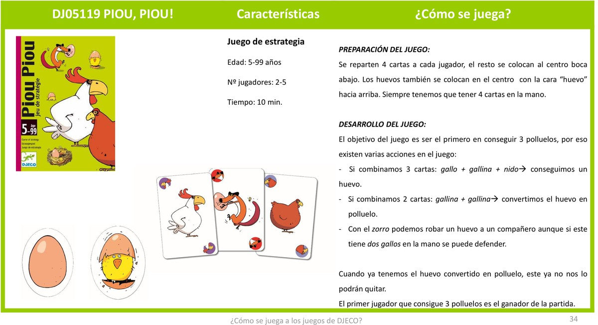 Cartas Piou Piou