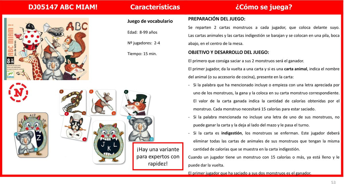 Cartas ABC Miam
