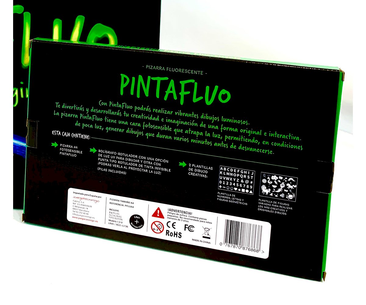 PINTAFLUO Pizarra Fluorescente A4