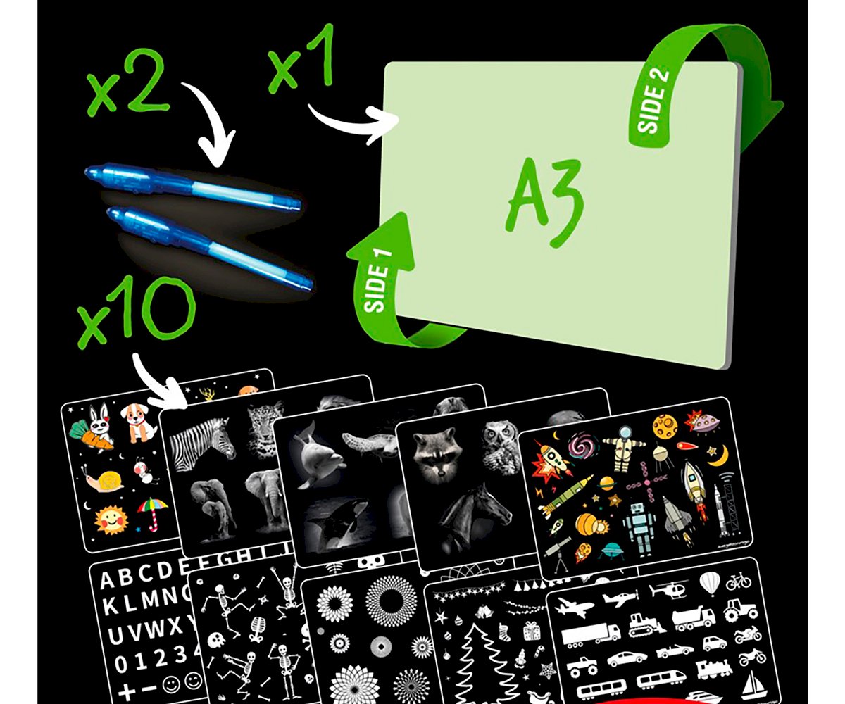 PINTAFLUO Pizarra Fluorescente A3