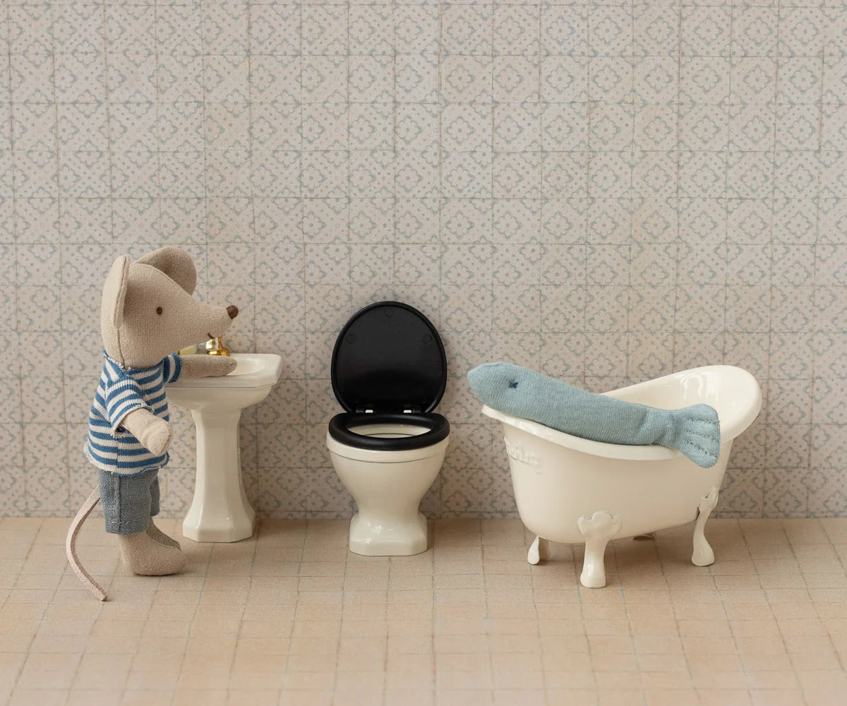 WC, Ratón - Blanco roto MAILEG