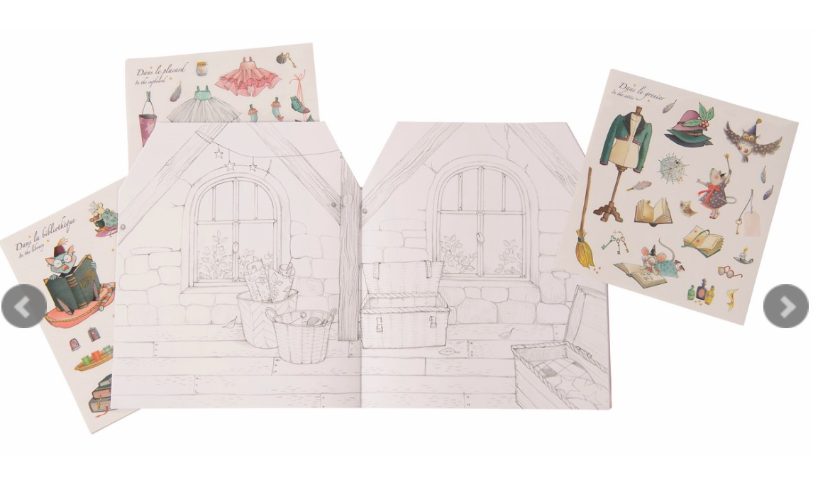 MOULIN ROTY Cuaderno pegatinas Érase una Vez