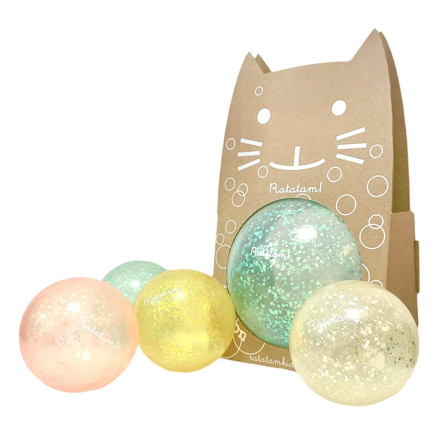 RATATAM Globo gato burbuja azul 15 cm