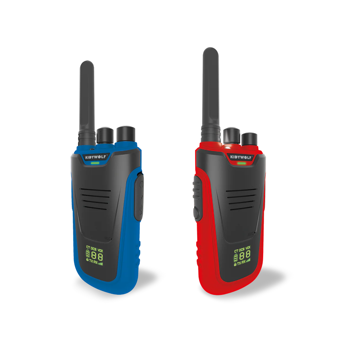 KIDYTALK walkie-talkies azules rojos