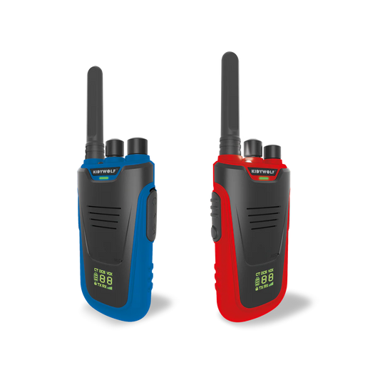 KIDYTALK walkie-talkies azules rojos