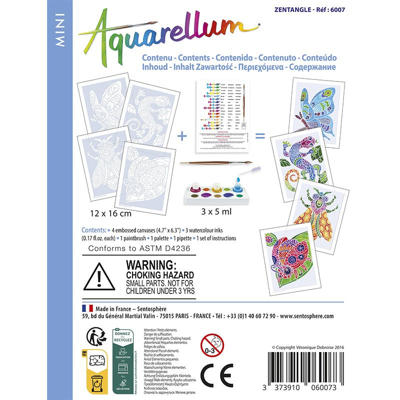 Mini Zentangle de acuarela
