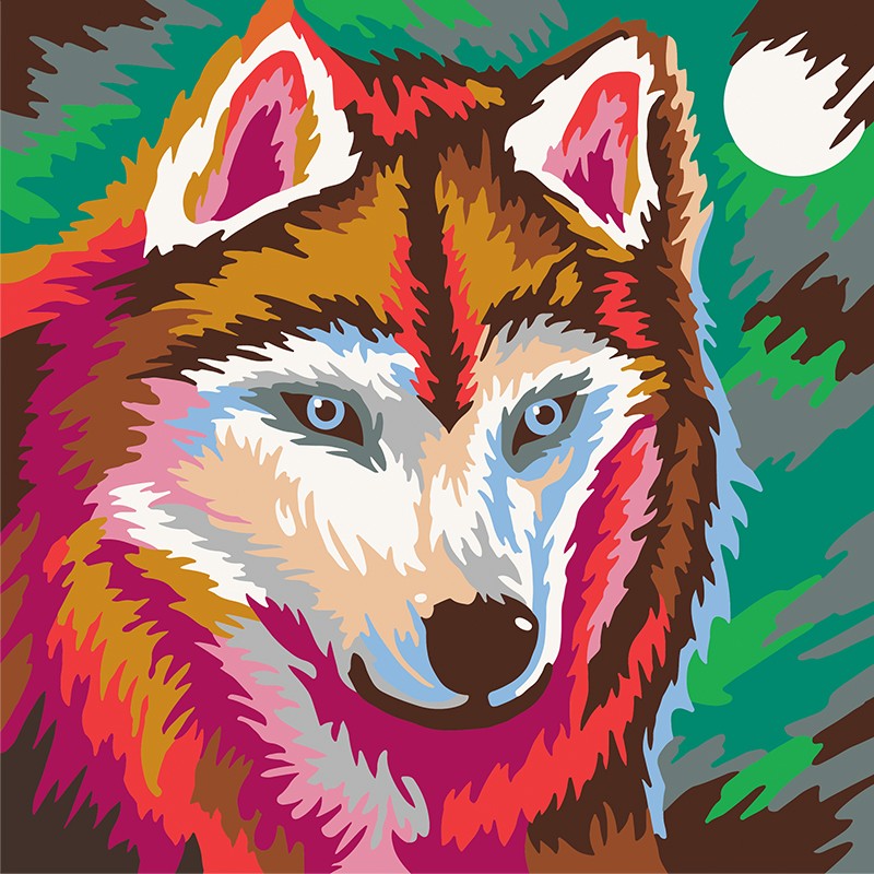 Colorizzy Animales del bosque Husky Oso