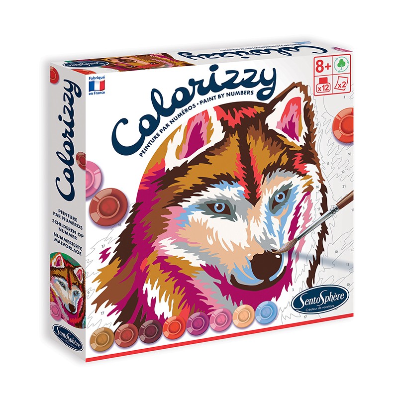Colorizzy Animales del bosque Husky Oso