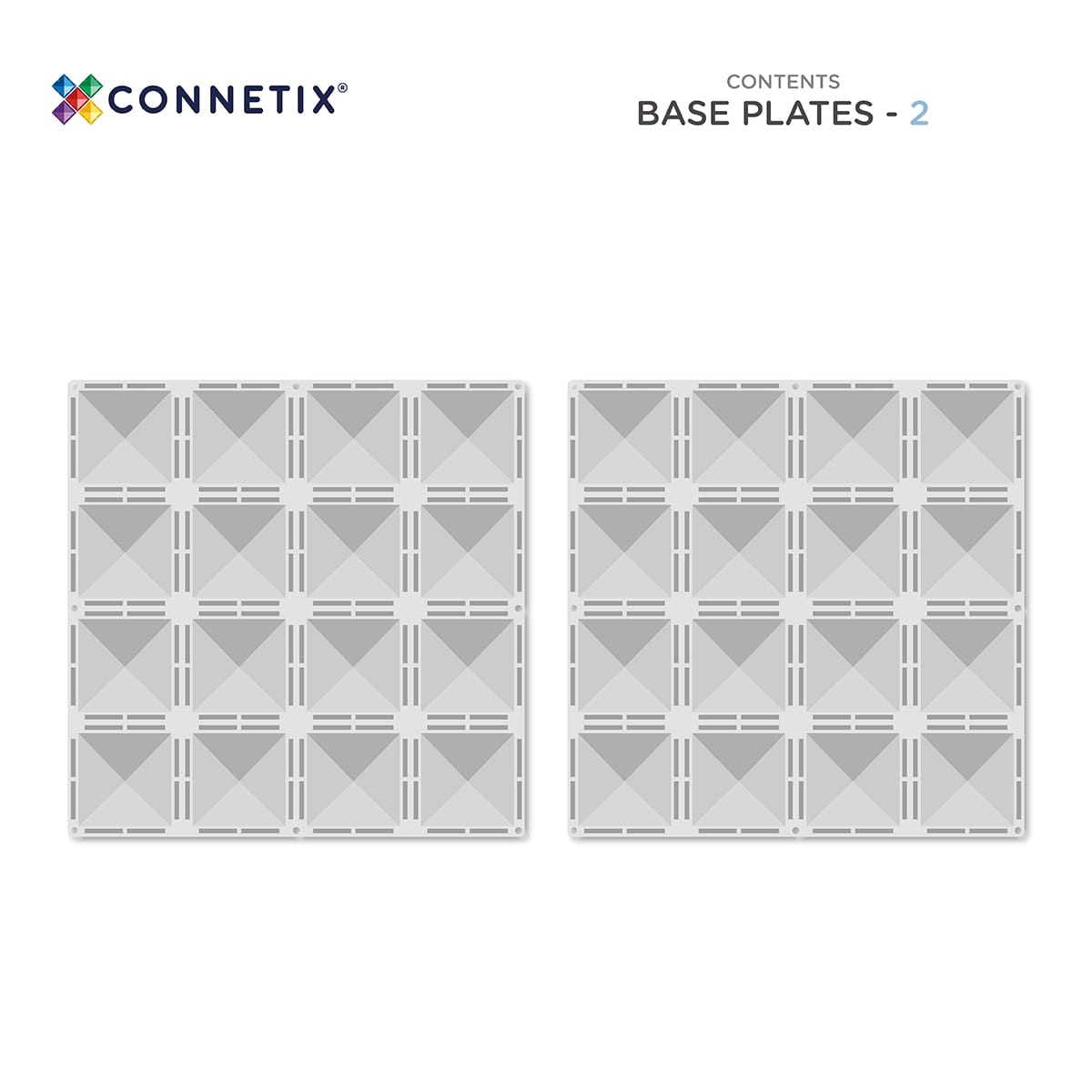 CONNETIX Clear Base Plate Pack 2 pc