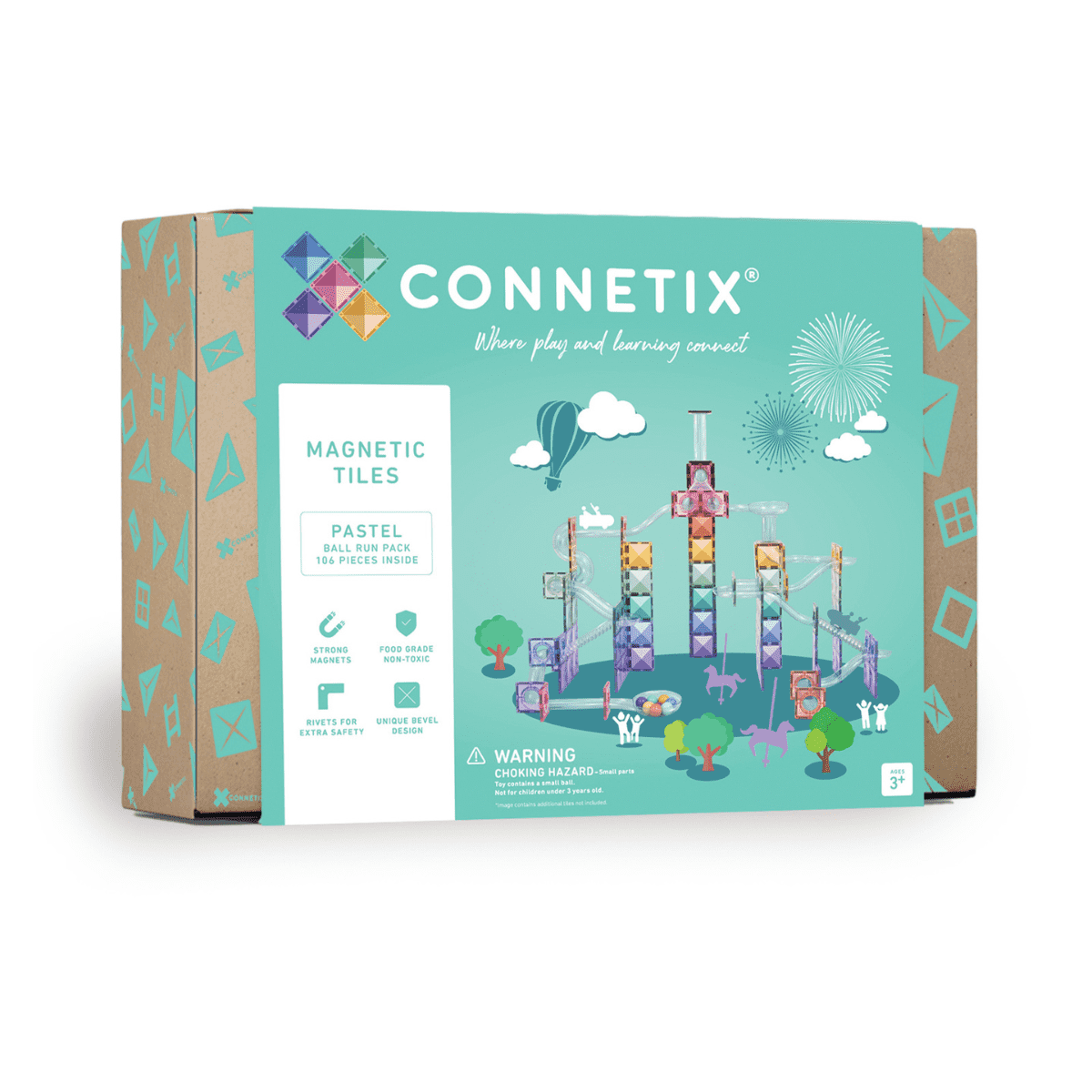 CONNETIX Pastel Ball Run Pack 106 pc