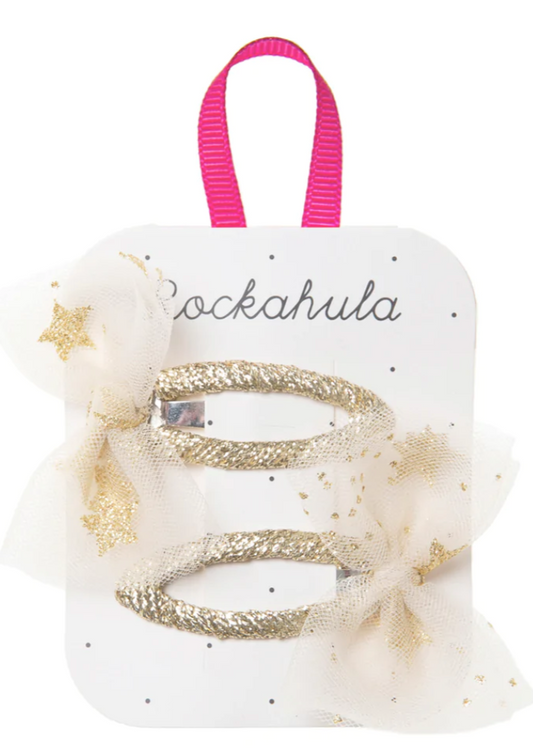 Horquillas lazo blanco Rockahula